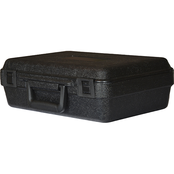 Plastic Protective Storage Cases with Pinch Tear Foam, 13-1/2x10x3-3/4,  Black