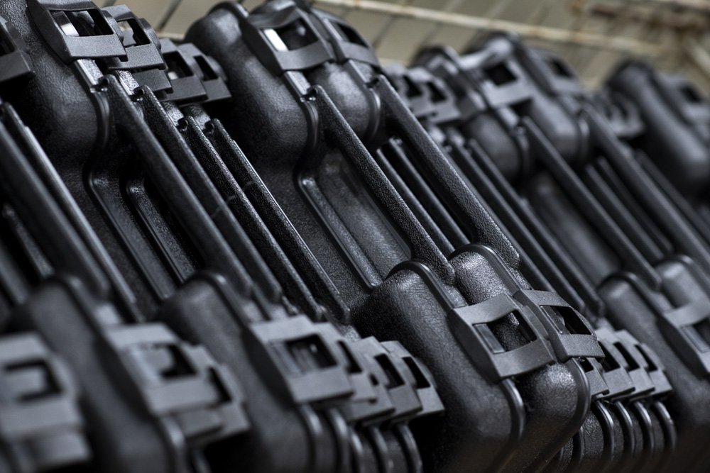 a set of protective storage cases